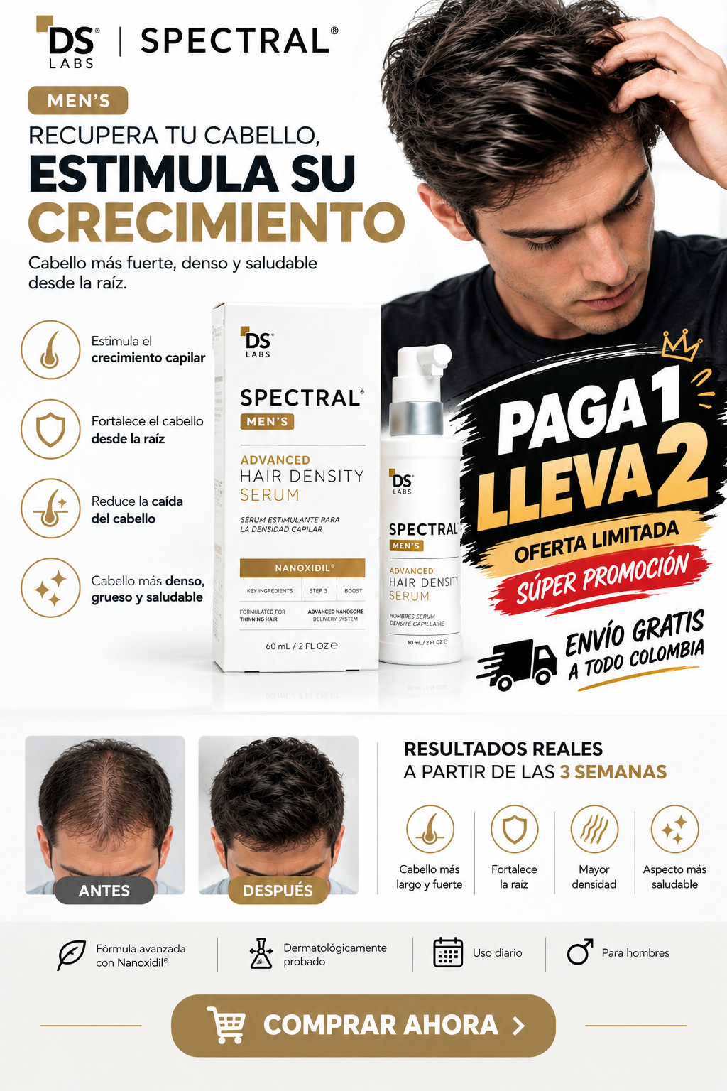 PROMO 2X1 SPECTRAL PREMIUM 60ML